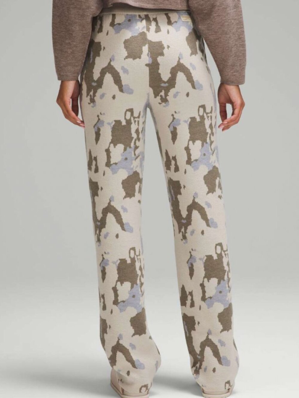 Lululemon lab Merino Wool-Knit High-Rise Slouch Pant
